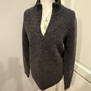 Vintage wool Abercrombie quarter zip